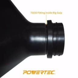POWERTEC 4 in. Screw End Quick Coupler for Dust Collection Systems thumbnail 4