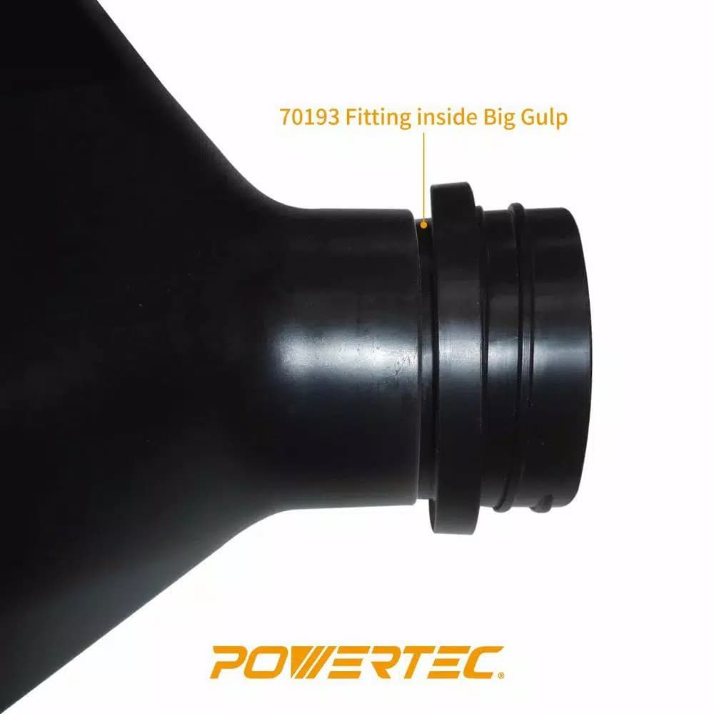 POWERTEC 4 in. Screw End Quick Coupler for Dust Collection Systems