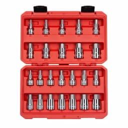 TEKTON 1/2 in. Drive Hex Bit Socket Set, 24-Piece SAE and Metric thumbnail 1