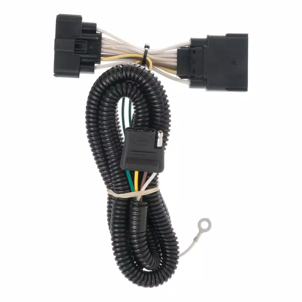CURT Custom Vehicle-Trailer Wiring Harness for Ford Explorer, 4-Way Flat T-Connector