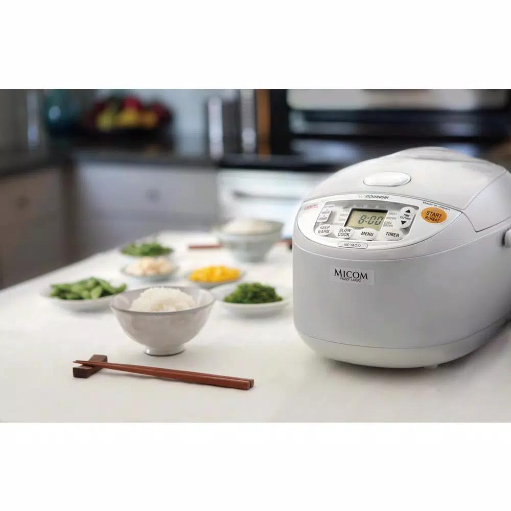 Zojirushi Umami 7-Cup Rice Cooker with Non-Stick Inner Pan, Pearl White