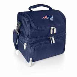 ONIVA Pranzo New England Patriots Navy Insulated Lunch Bag with Cutlery Set thumbnail 1
