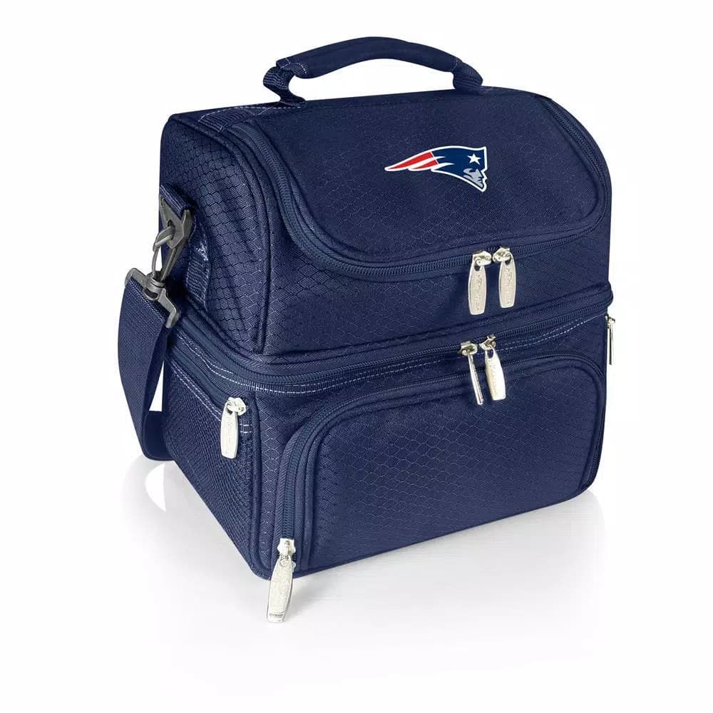ONIVA Pranzo New England Patriots Navy Insulated Lunch Bag with Cutlery Set