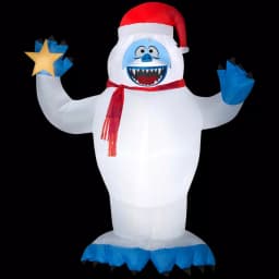 Rudolph 8 ft. Airblown Inflatable Bumble with Santa Hat and Star Holiday Decoration thumbnail 2