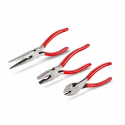 TEKTON 3-Piece Plier Set: Diagonal Cutting, Lineman's, and Long Nose Pliers thumbnail 1