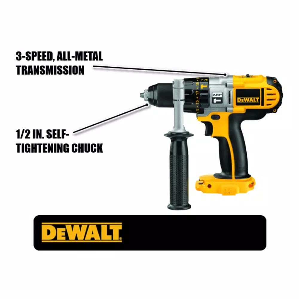DEWALT 18V XRP Ni-Cd Cordless 1/2 in. Hammer Drill Driver (Tool Only)