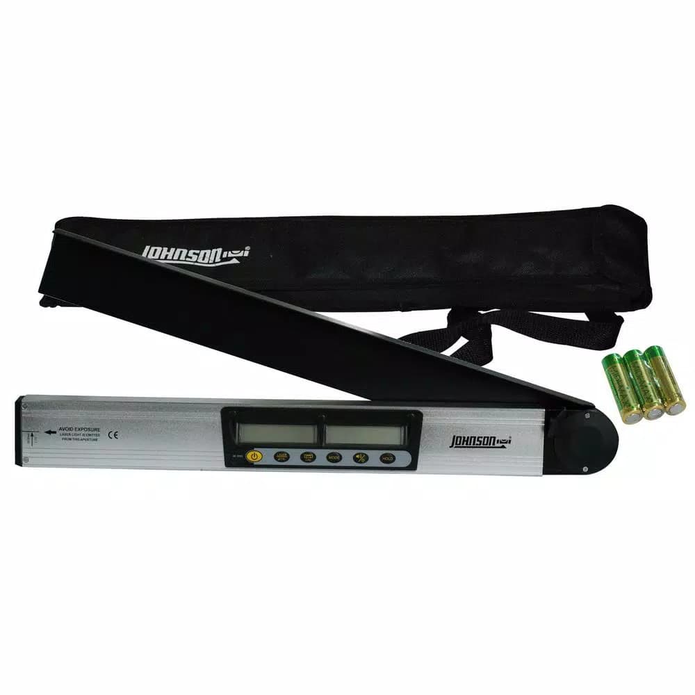 Johnson Digital Laser Level and Angle Locator with Magnetic Edge