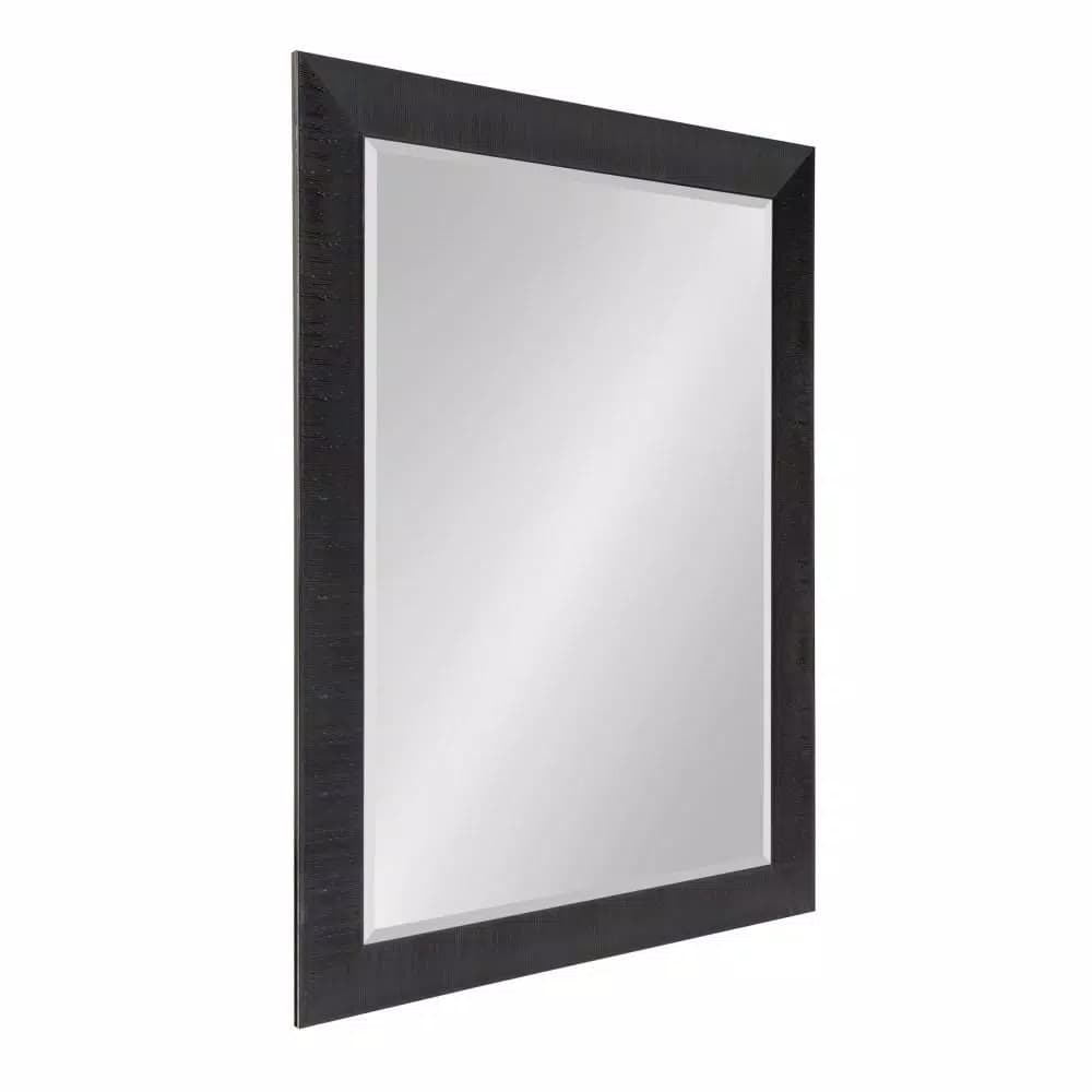 Kate and Laurel Reyna Large Black Beveled Glass Contemporary Accent Mirror