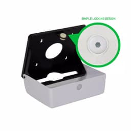 Mind Reader White Wall Mounted Multi-Fold Paper Towel Dispenser for C-Fold and M-Fold Towels thumbnail 3