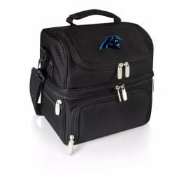 ONIVA Pranzo Black Carolina Panthers Insulated Lunch Bag with Utensil Set thumbnail 1