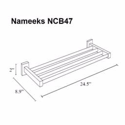 Nameeks General Hotel Wall Mounted Chrome Towel Train Rack thumbnail 2