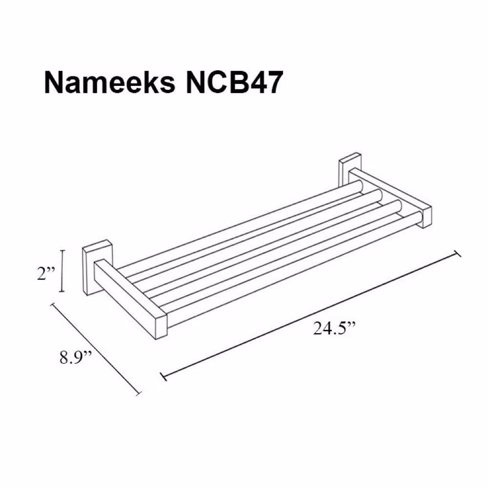 Nameeks General Hotel Wall Mounted Chrome Towel Train Rack