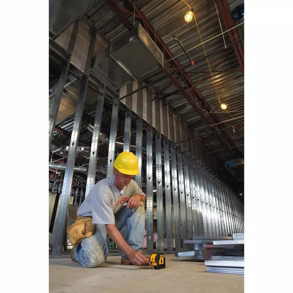 DEWALT DW083K 3-Beam Red Self-Leveling Laser Level, 100 ft. Range