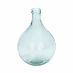LITTON LANE 17 in. Clear Glass Decorative Cylinder Spouted Vase thumbnail 2