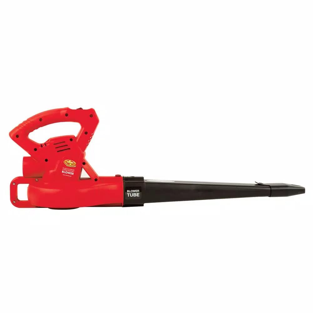 Sun Joe 10 Amp Electric Handheld Leaf Blower, 215 MPH, 240 CFM, 2-Speed, Red