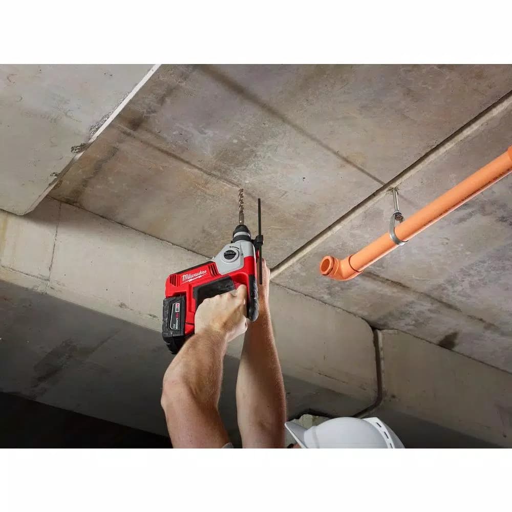Milwaukee M18 18V Cordless 5/8 in. SDS-Plus Rotary Hammer Kit with (2) 3.0Ah Batteries, Charger, and Hard Case