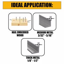 DEWALT 12 in. 6 TPI Bi-Metal Taper Back Reciprocating Saw Blade, 5-Pack thumbnail 2