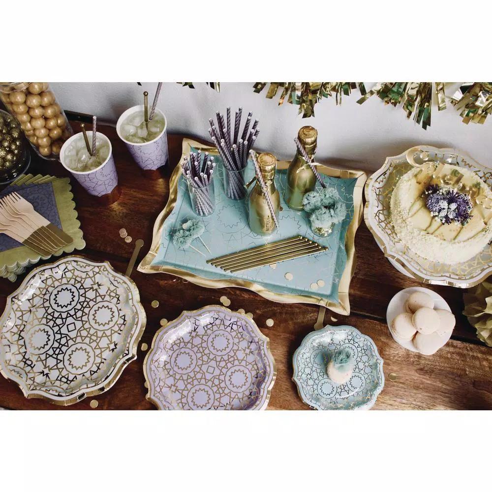 Sugar Plum Party SugarPlum Boho Paper Lunch Napkins, 32-Piece Assorted Colors