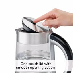 Hamilton Beach 1.7L Modern Glass Electric Kettle with Stainless Steel Accents thumbnail 4
