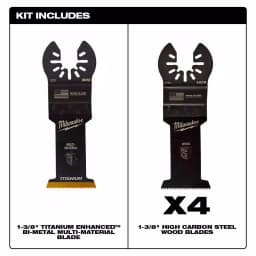 Milwaukee OPEN-LOK 5-Piece Oscillating Multi-Tool Blade Variety Pack thumbnail 2