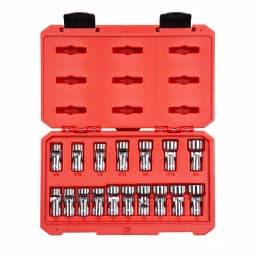 TEKTON 3/8 in. Drive Universal Joint Socket Set, 17-Piece 6-Point SAE & Metric thumbnail 1
