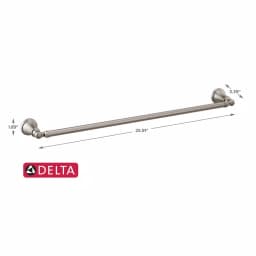 Delta Woodhurst 24 in. Stainless Steel Towel Bar, Zinc Die Cast Construction thumbnail 5