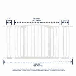 Dreambaby Chelsea Extra Wide Auto-Close Security Gate with Extensions, White thumbnail 5