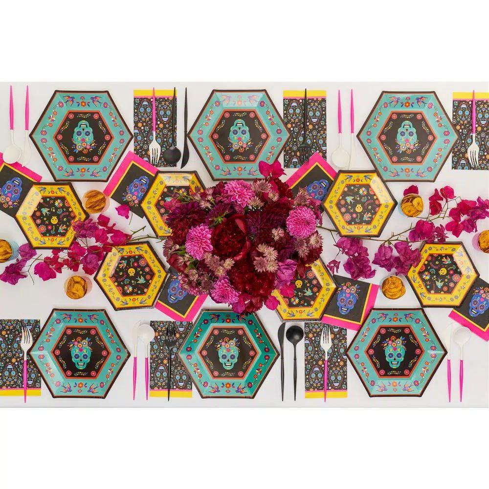 Sugar Plum Party SugarPlum Day of the Dead Paper Guest Towels, 32-Piece Set