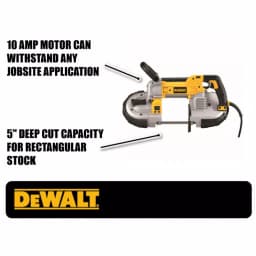 DEWALT DWM120 10 Amp Deep Cut Portable Band Saw thumbnail 2