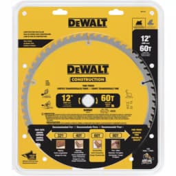 DEWALT 12 in. 60T Fine Finish Circular Saw Blade, 1 in. Arbor thumbnail 2