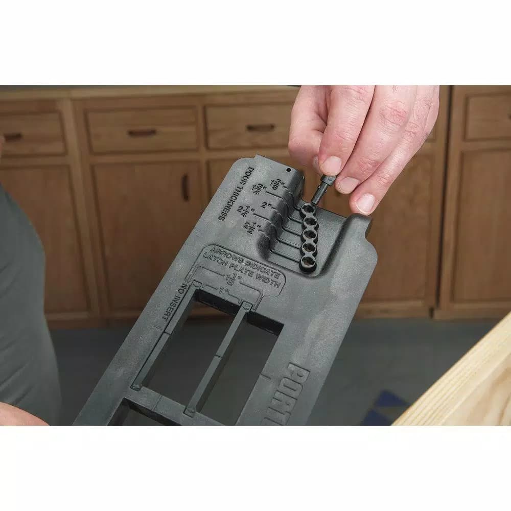 Porter-Cable 59375 Strike and Latch Plate Router Template with HSS Bit