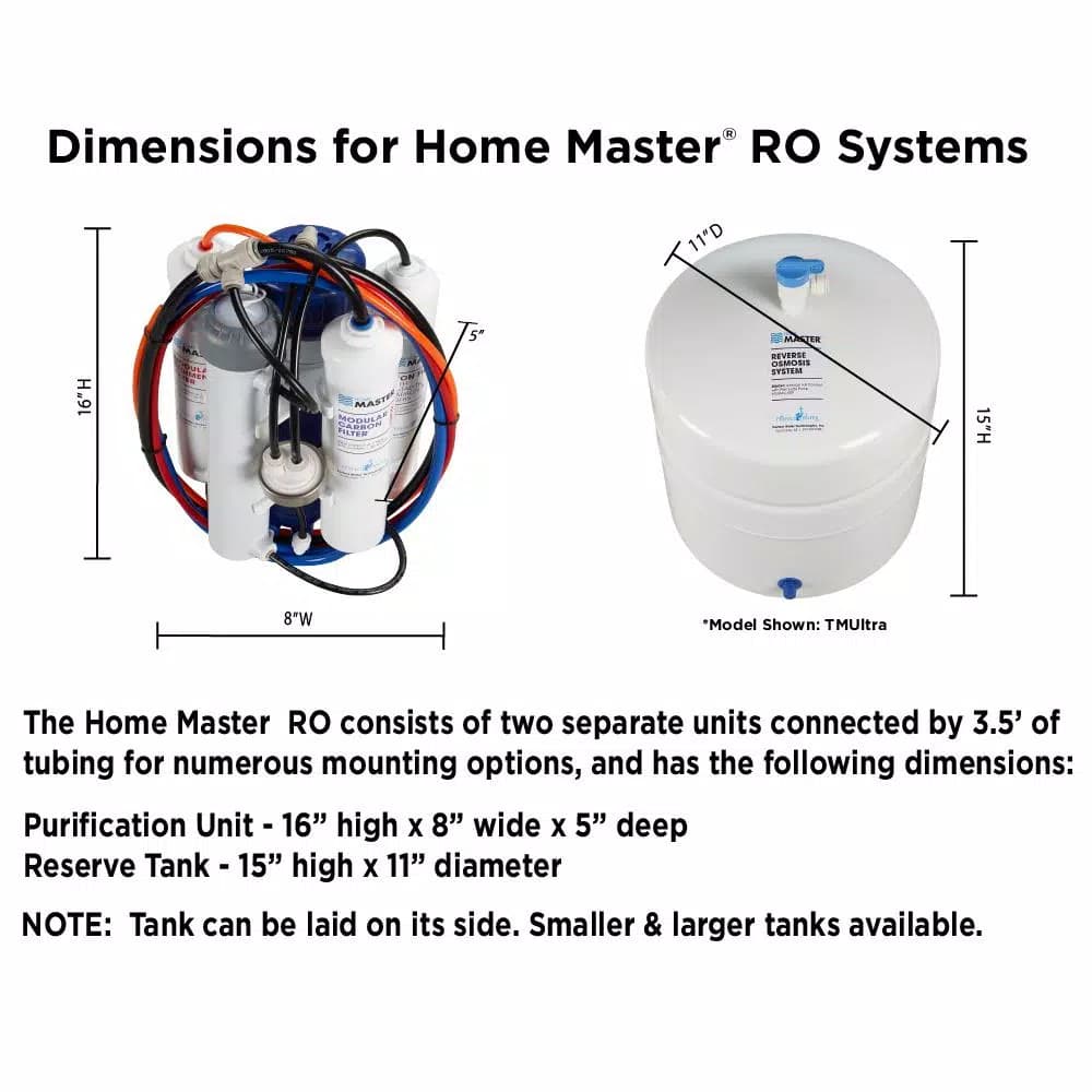 Perfect Water Technologies Home Master Ultra Undersink Reverse Osmosis Water Filtration System with UV Sterilization