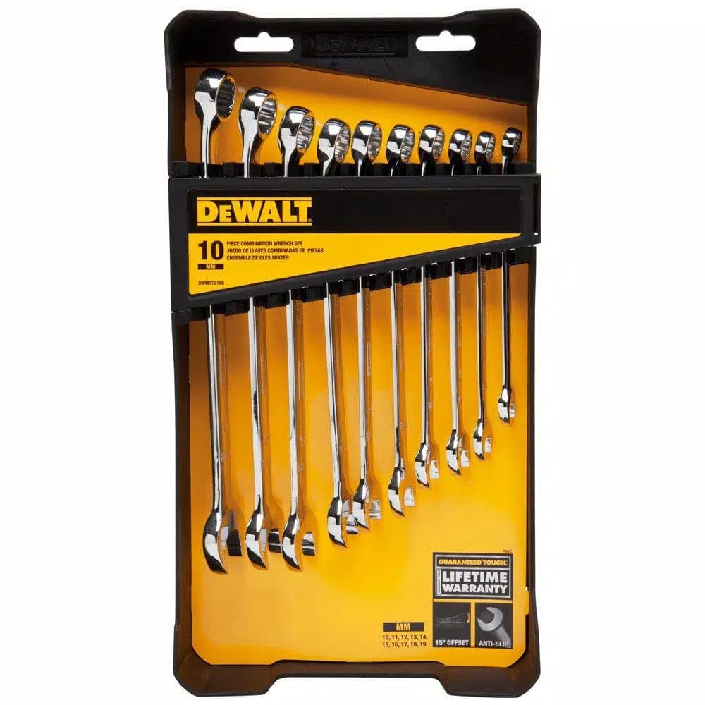 DEWALT 10-Piece Metric Combination Wrench Set