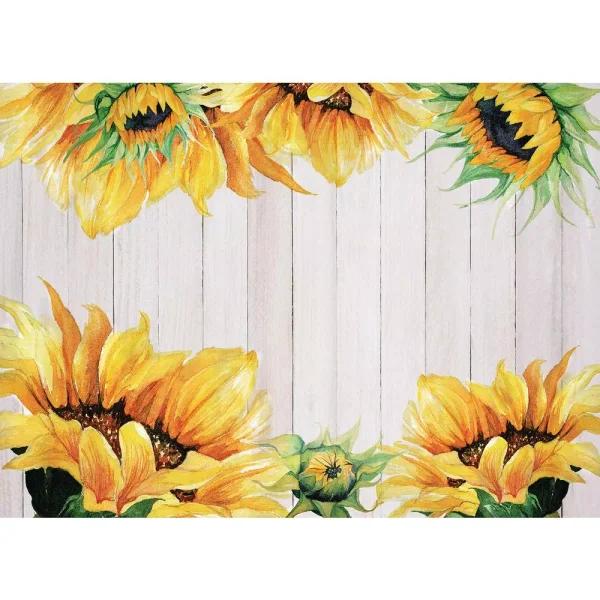 Morgan Home MHF Home Sunflower Yellow Polypropylene Placemat Set, 4-Pack