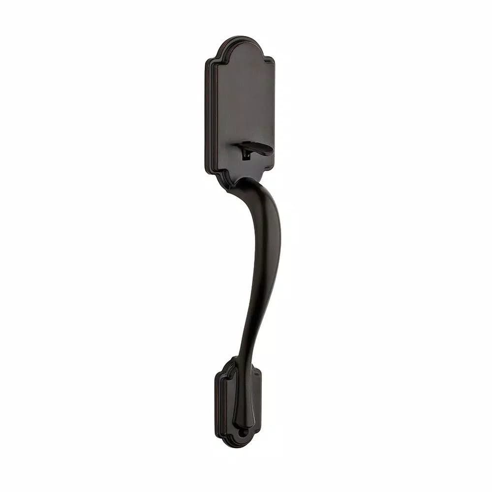 Kwikset Arlington Venetian Bronze Passage Lever and Hancock Knob Set