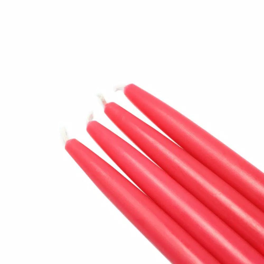 Zest Candle 6 in. Ruby Red Taper Candles, 12-Set
