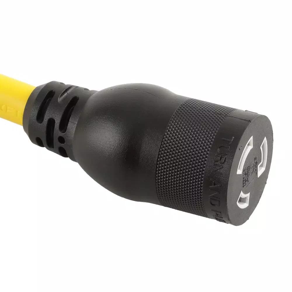 Hilti 15 Amp Twist Lock Adapter, L5-20P to 5-15R, 120V, Yellow