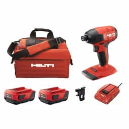 Hilti SID 4-A22 22V Brushless Cordless 1/4 in. Hex Impact Driver Kit with (2) 4.0 Ah Batteries, Charger and Bag thumbnail 1