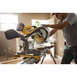 DEWALT 12 in. FLEXVOLT 120V MAX Brushless Compound Miter Saw with AC Adapter & Heavy Duty Work Stand thumbnail 11
