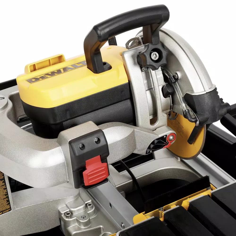DEWALT 10 in. Wet Tile Saw with Stand, 1.5 HP Motor, 24 in. Ripping Capacity