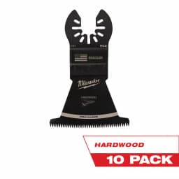 Milwaukee 2-1/2 in. High Carbon Steel Japanese Tooth Hardwood Oscillating Multi-Tool Blades, 10-Pack thumbnail 1