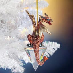 Design Toscano 3.5 in. Diamond Dragon Gothic Holiday Ornament Set, 3-Piece thumbnail 6