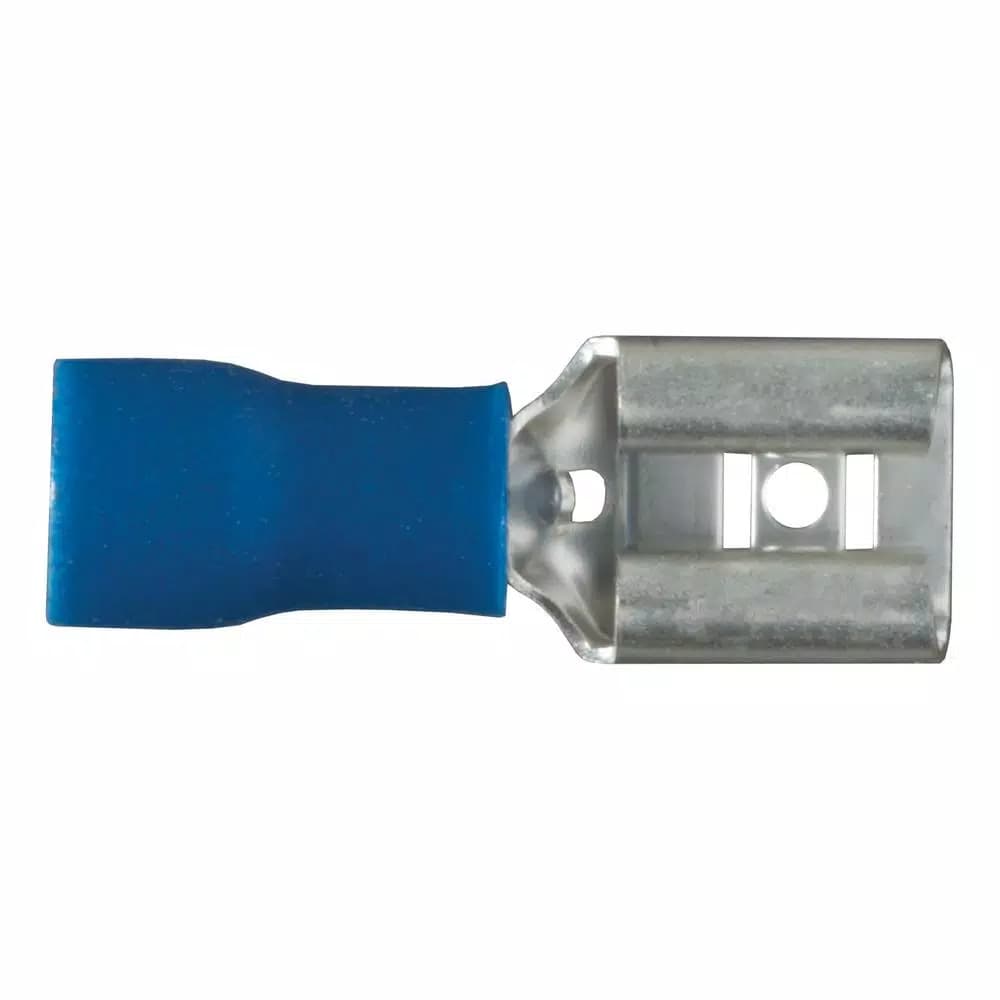 CURT Female Quick Connectors, 16-14 Gauge Wire, Blue, 100-Pack