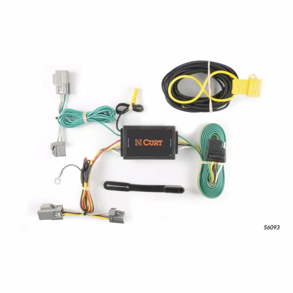 CURT Custom Vehicle-Trailer Wiring Harness, 4-Way Flat, for Ford Taurus, Explorer & Lincoln MKS