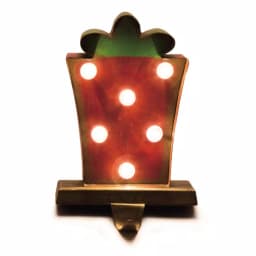 Glitzhome Marquee LED Tree and Gift Box Stocking Holder Set of 2 thumbnail 5