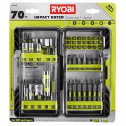 RYOBI 70-Piece Impact Rated Driving Bit Set with Modular Case thumbnail 1