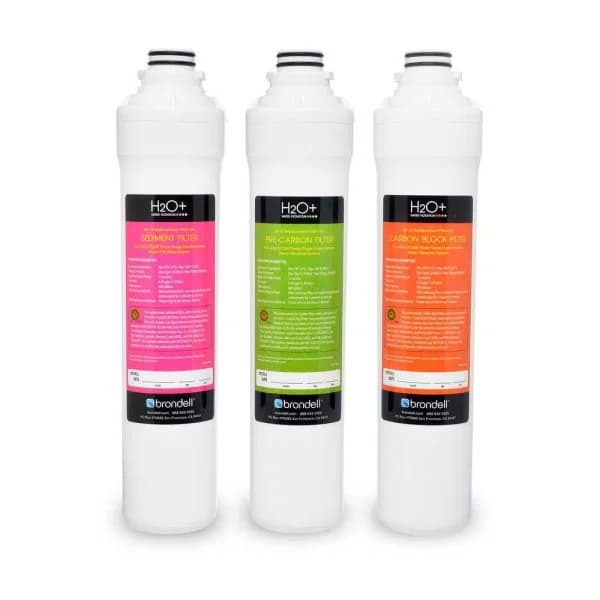 Brondell Coral UF-35 3-Stage Replacement Filter Set for UC300 Under Counter Water Filtration System