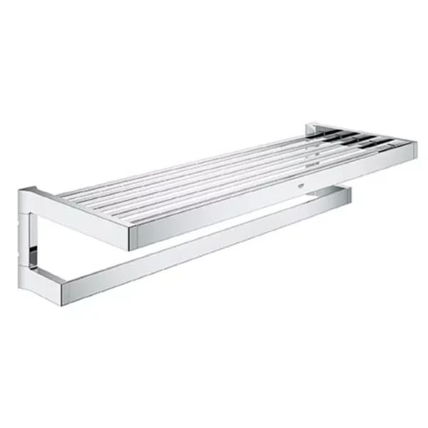 GROHE Selection Cube 1-Bar Towel Rack in StarLight Chrome