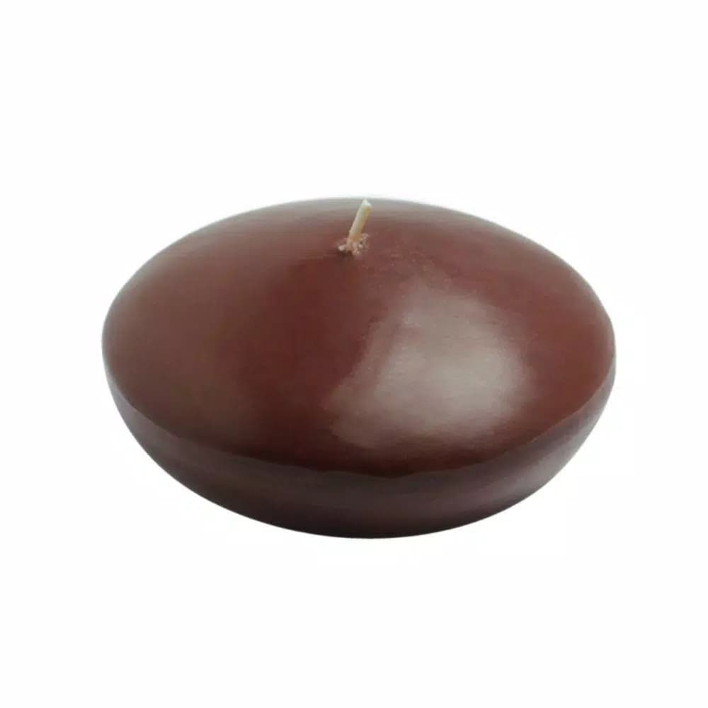 Zest Candle 4 in. Brown Floating Candles, Set of 3