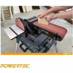 POWERTEC 6 in. x 48 in. 60-Grit Aluminum Oxide Sanding Belts, 10-Pack thumbnail 5